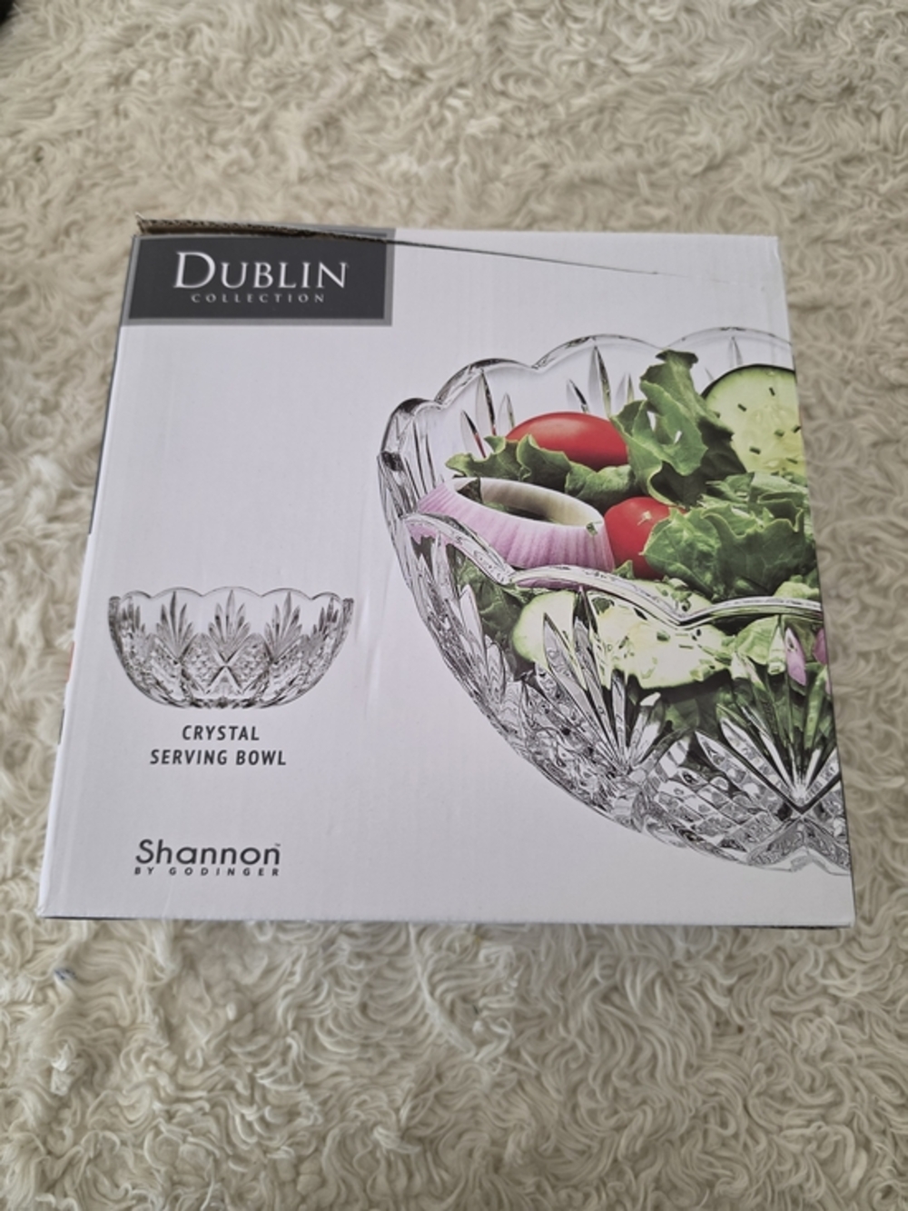Shannon Dublin Clear Crystal Serving Bowl - Clear‎